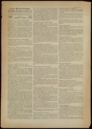 Deutsches Nachrichtenbüro vom 05.10.1938