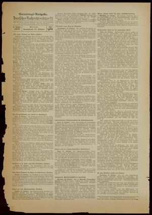 Deutsches Nachrichtenbüro vom 15.10.1938