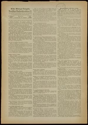 Deutsches Nachrichtenbüro vom 15.10.1938