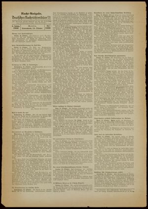 Deutsches Nachrichtenbüro vom 15.10.1938