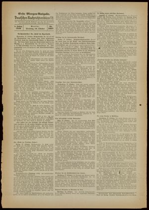 Deutsches Nachrichtenbüro vom 18.10.1938