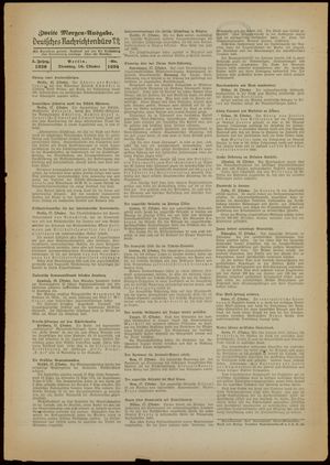 Deutsches Nachrichtenbüro vom 18.10.1938