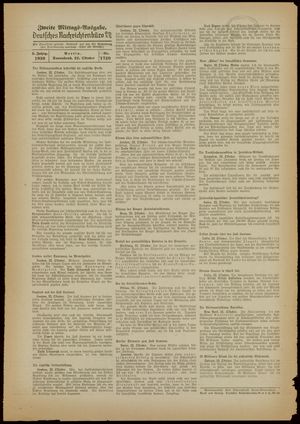 Deutsches Nachrichtenbüro vom 22.10.1938