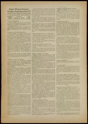 Deutsches Nachrichtenbüro vom 31.10.1938