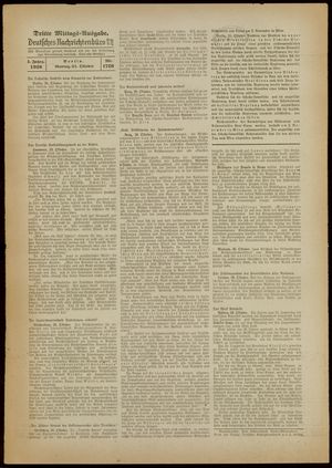Deutsches Nachrichtenbüro vom 31.10.1938