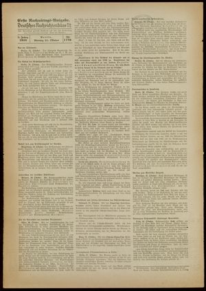 Deutsches Nachrichtenbüro vom 31.10.1938