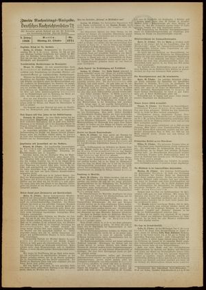 Deutsches Nachrichtenbüro vom 31.10.1938