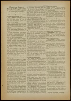 Deutsches Nachrichtenbüro vom 04.11.1938