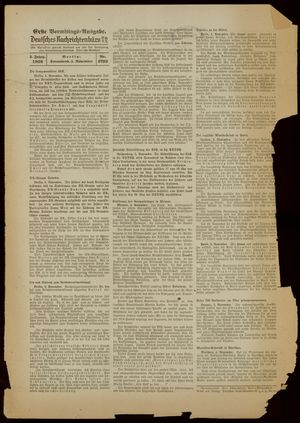 Deutsches Nachrichtenbüro vom 05.11.1938