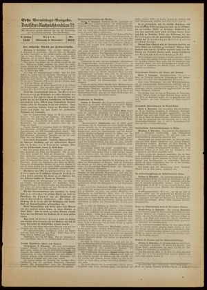 Deutsches Nachrichtenbüro vom 09.11.1938
