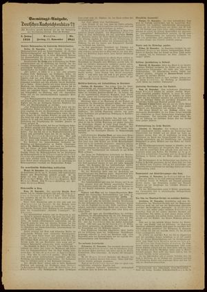 Deutsches Nachrichtenbüro vom 11.11.1938