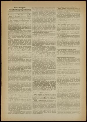 Deutsches Nachrichtenbüro vom 11.11.1938