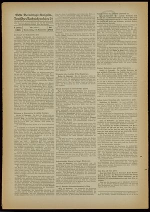 Deutsches Nachrichtenbüro vom 17.11.1938