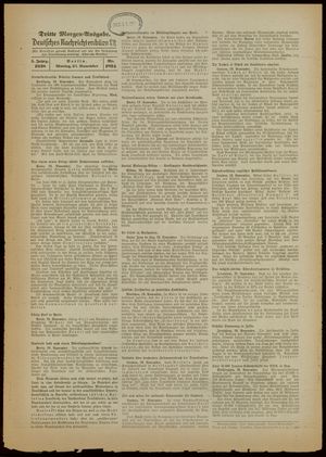 Deutsches Nachrichtenbüro vom 21.11.1938