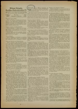 Deutsches Nachrichtenbüro vom 21.11.1938