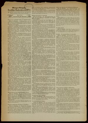 Deutsches Nachrichtenbüro vom 26.11.1938