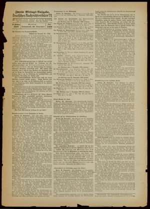 Deutsches Nachrichtenbüro vom 26.11.1938