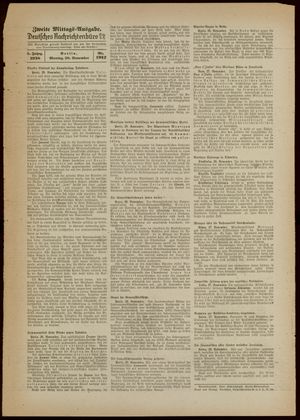 Deutsches Nachrichtenbüro vom 28.11.1938