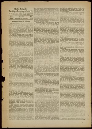 Deutsches Nachrichtenbüro vom 30.11.1938