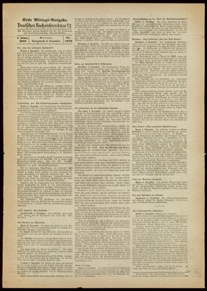 Deutsches Nachrichtenbüro vom 03.12.1938