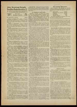 Deutsches Nachrichtenbüro vom 05.12.1938