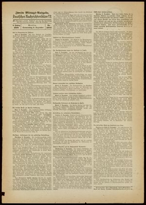 Deutsches Nachrichtenbüro vom 08.12.1938