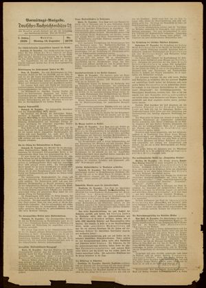 Deutsches Nachrichtenbüro vom 19.12.1938