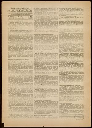 Deutsches Nachrichtenbüro vom 19.12.1938