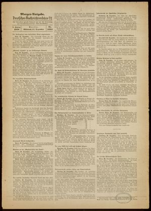 Deutsches Nachrichtenbüro vom 21.12.1938
