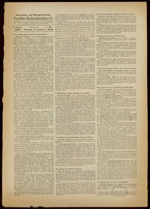 Deutsches Nachrichtenbüro vom 28.12.1938