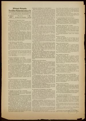 Deutsches Nachrichtenbüro vom 30.12.1938
