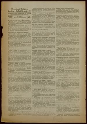 Deutsches Nachrichtenbüro vom 28.01.1939