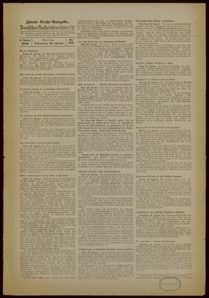 Deutsches Nachrichtenbüro vom 28.01.1939