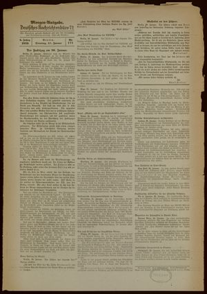 Deutsches Nachrichtenbüro on Jan 31, 1939