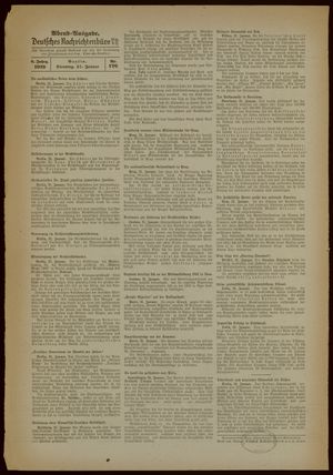 Deutsches Nachrichtenbüro on Jan 31, 1939