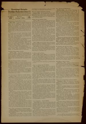 Deutsches Nachrichtenbüro vom 07.03.1939