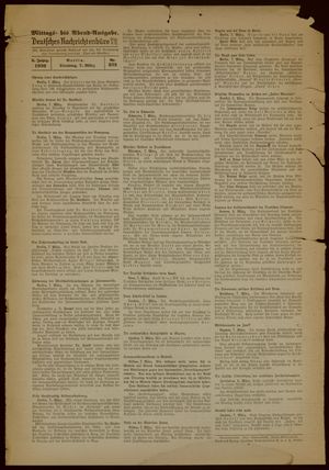 Deutsches Nachrichtenbüro vom 07.03.1939