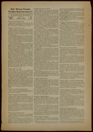 Deutsches Nachrichtenbüro vom 05.05.1939