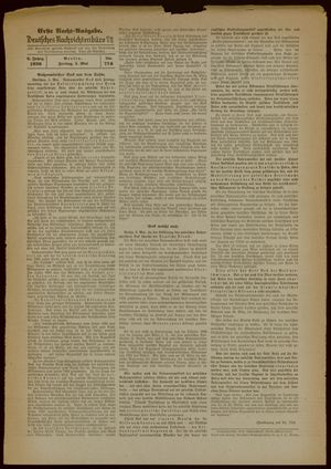 Deutsches Nachrichtenbüro vom 05.05.1939