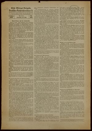 Deutsches Nachrichtenbüro vom 23.05.1939