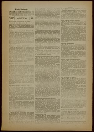 Deutsches Nachrichtenbüro vom 23.05.1939