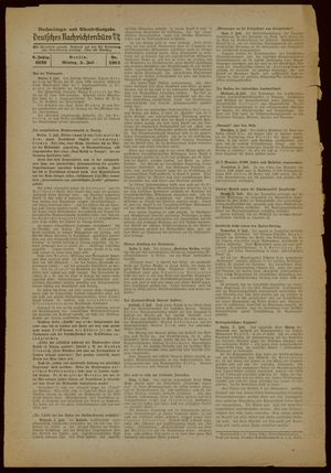 Deutsches Nachrichtenbüro vom 03.07.1939