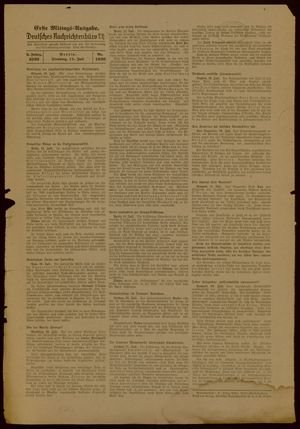Deutsches Nachrichtenbüro vom 11.07.1939
