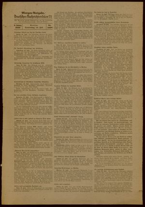Deutsches Nachrichtenbüro vom 13.07.1939