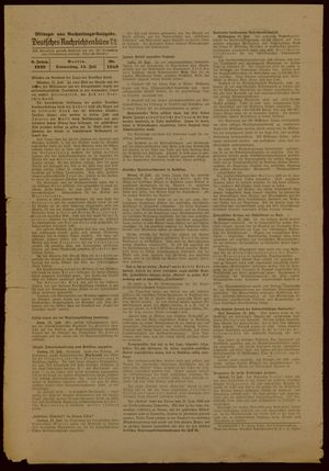 Deutsches Nachrichtenbüro vom 13.07.1939