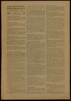 Deutsches Nachrichtenbüro vom 13.07.1939