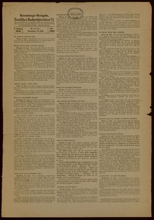 Deutsches Nachrichtenbüro vom 18.07.1939