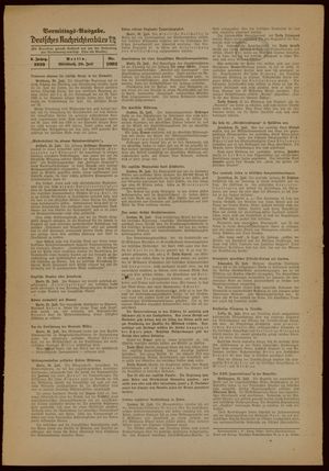 Deutsches Nachrichtenbüro vom 26.07.1939
