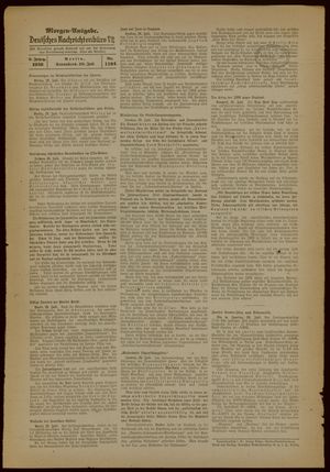 Deutsches Nachrichtenbüro vom 29.07.1939