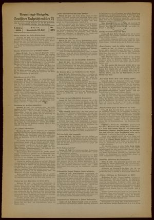 Deutsches Nachrichtenbüro vom 29.07.1939